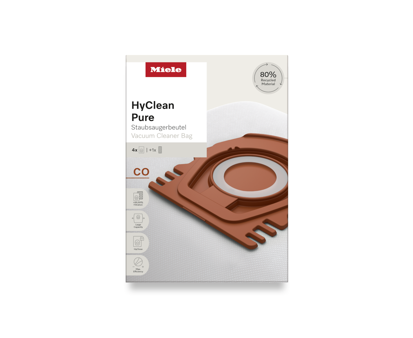 Bild von MIELE Staubsaugerbeutel CO HyClean Pure, 12557080