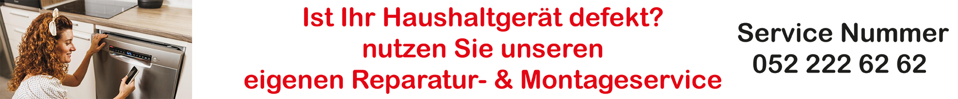 Silvertech GmbH, Reparatur- & Montageservice Kundin bestellt Servicetechniker von Silvertech GmbH Tel 052 222 62 62